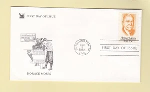 First Day of Issue Stamped Envelope 1984 Horace Moses Bloomington IN - Picture 1 of 1