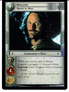LORD OF THE RINGS TCG RETURN OF THE KING RARE CARD 7P364 ARAGORN - Foto 1 di 1