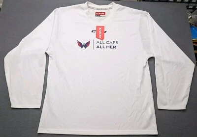 Nueva con etiquetas Camiseta de práctica de hockey serie CCM 5000 Washington Capitals toda su talla mediana Foto 1 de 4