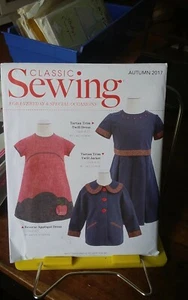 Oop Classic Sewing Autumn 2017 girls dress jacket applique sz 2-10 NEW - Bild 1 von 2