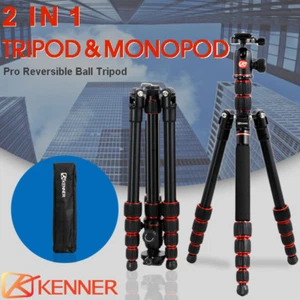 2 IN 1 Professional Reversible Ball Camera Tripod Monopod with Bag - Picture 1 of 12