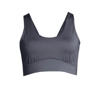 AVIA Women’s Size L Twisted Back Sports Bra Low Support Removable Pads • Grey - Image 1 of 4