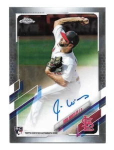 2021 TOPPS CHROME KODI WHITLEY ROOKIE AUTOGRAPH RC #RA-KW (ST. LOUIS CARDINALS) - Picture 1 of 2