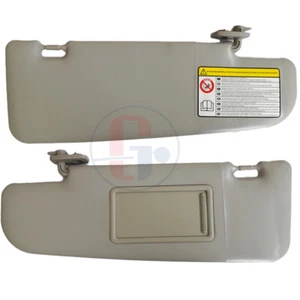 KIT 2 FINS SUN VISOR RIGHT + LEFT MIRROR POCKETS FOR FIAT PANDA FROM 2012 - Picture 1 of 1