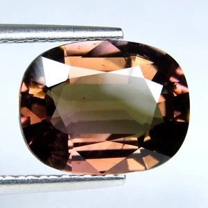 5.00Cts WONDERFUL OVAL SHAPE NATURAL BI-COLOR TOURMALINE LOOSE GEMSTONE - Picture 1 of 3