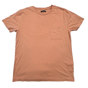 Levi's Made & Crafted T-Shirt Men's L Orange Crew Neck Short Sleeve Pocket - Picture 1 of 8