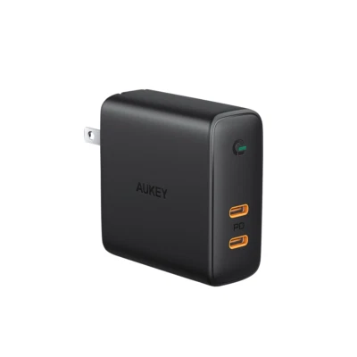 ⚡ AUKEY PA-D5 63W Dual-Port USB-C PD Wall Charger – Fast Charging Adapter - Image 1 of 4