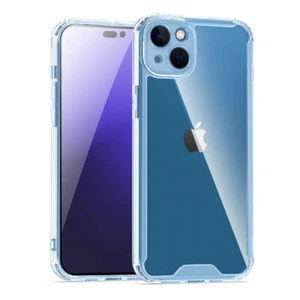 For iPhone 15 Plus Bumper Case Protective Cover PC & TPU with Air-Guard Clear - Picture 1 of 3