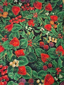 Vintage Cotton Quilt Fabric VIP Print by Joan Messmore by Cranston Printworks - Picture 1 of 3