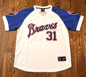 Greg Maddux Jersey Atlanta Braves XL Majestic Cooperstown Collection Baseball - Picture 1 of 4