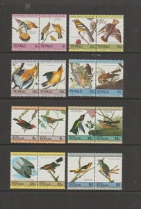 TUVALU   BIRDS  SET  OF  8 PAIRS    MINT  NON  HINGED - Picture 1 of 1