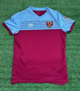 West Ham United 2019 Home T-Shirt Umbro Kit | Child Boys 12 Years Football Top - Picture 1 of 11