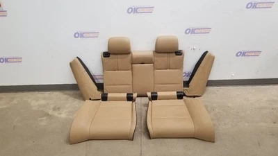 13 BMW M3 E93 CONVERTIBLE COMPLETE REAR SEAT ASSEMBLY TAN LEATHER — 第 1/4 张图片