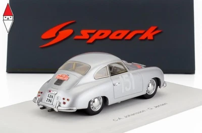 1/43 SPARK PORSCHE 356 COUPE N 151 RALLY MONTECARLO 1955 - Immagine 1 di 2