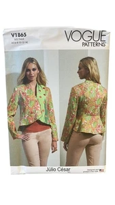 Vogue Patterns V1865 Misses' Jacket Size 6-14 Modern Designer - Picture 1 of 2
