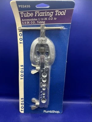 Plumb Shop PS2435 Tube Flaring Tool 3/16” OD to NOS 5/8” OD Tubing - Image 1 of 4