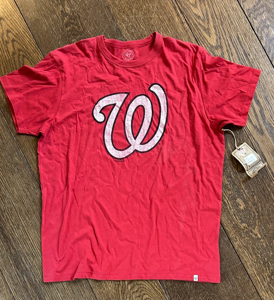 W ASHINGTON NATIONALS 47 品牌 T 恤 - 男式大号和 XL 码 — 第 1/1 张图片