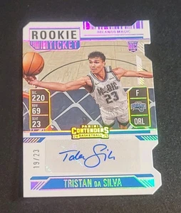 2024-25 Panin Contenders TRISTAN da SILVA RC -DIE-CUT ROOKIE TICKET AUTO SSP /23 - Picture 1 of 3