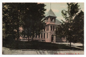 Hinckley, N.Y., High School,  circa 1915 Real Photo Postcard, Unused - Picture 1 of 2