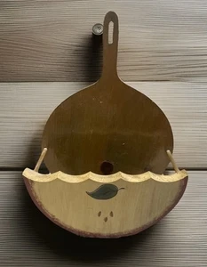 Vintage Holz Pappteller Halter oder Brief Organizer Land Apfel - Bild 1 von 5