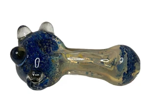 High End Heavy Duty Spoon Pipe | B'dazzled Blue & Magnolia | 5" - Picture 1 of 3