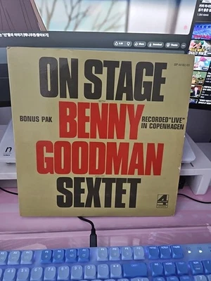 On Stage With Benny Goodman & His Sextet Recorded "Live" in Copenhagen EX 2LP - Image 1 of 4