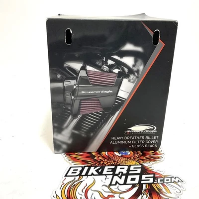 NEW Genuine Harley M8 Screamin Eagle Heavy Breather Black Filter Cover 61300688 - Image 1 of 4