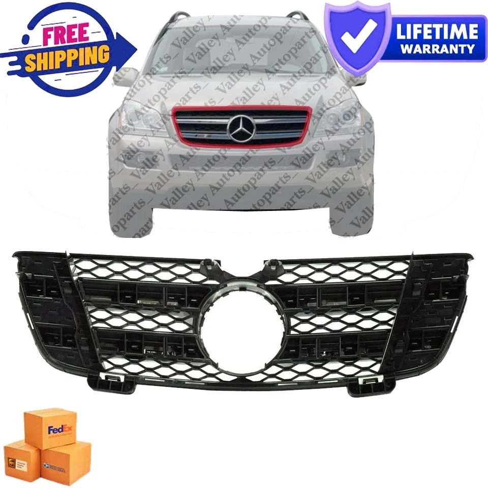 For 2007-2009 Mercedes-Benz GL320 GL350 GL450 Front Bumper Radiator Grille - Imagem 1 de 4