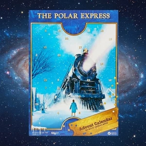 Polar Express Christmas Advent Calendar with 24 Milk Chocolates – Kids Xmas Gift - Picture 1 of 14