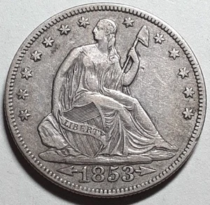 1853 Pfeile und Strahlen Half Dollar - Bild 1 von 2
