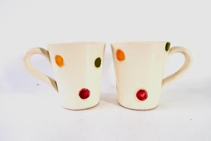 2er Set Solimene Vietri Italienische Kaffee / Tee ART Tassen Handarbeit in Italien - Bild 1 von 5