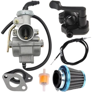 Complete PZ20 Carburetor Rebuild Kit with Thumb Throttle for 50cc-125cc Models - Picture 1 of 6