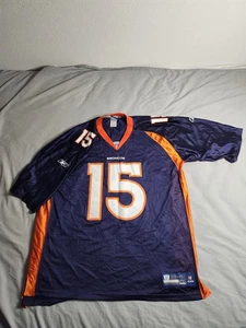 Denver Broncos Tim Tebow Reebok Fußball Trikot #15 Herren Größe 2XL blau orange - Bild 1 von 10