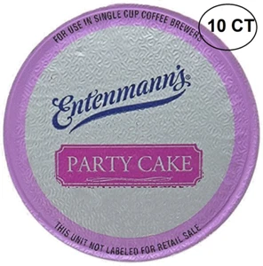 ENTENMANN'S COFFEE K CUPS FOR KEURIG 10 CT PARTY CAKE - Picture 1 of 5