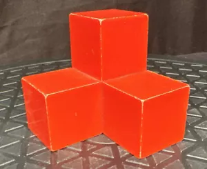 SOMA Puzzle RED Cube Replacement Part Piet Hein Denmark Parker Bro Brain Teaser - Picture 1 of 8