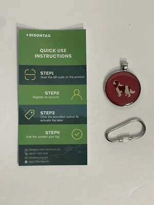 DISONTAG QR Code Dog Tag ID Tags for Pets Name Tag - Image 1 of 4