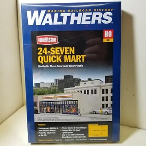 Walthers HO Scale 24-SEVEN QUICK MART  Model Railroad Building Kit 933-3477 - Picture 1 of 5