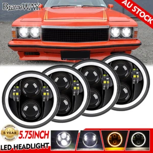 For Holden HQ HK HT HX HZ HJ HG Premier 5.75 5-3/4"inch Round LED Headlights 4Pc - Picture 1 of 15