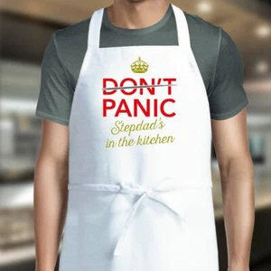 Stiefvater Geschenk lustig personalisiert Andenken Kochschürze Weihnachten Geburtstag Best - Bild 1 von 3