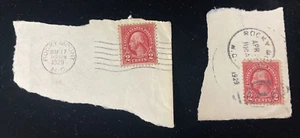 2 George Washington Red Two 2 Cent Briefmarke verschickt 1929 Rocky Mount NC - Bild 1 von 11