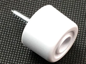 Door stops white 27mm plastic door / wall protectors 4 / 8 / 10 / 12 Packs (228) - Picture 1 of 5