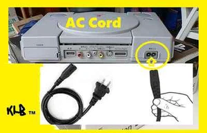SONY Playstation PS1 PS2 PS3 PSX Sega Dreamcast AC power adapter cord cable - Picture 1 of 4