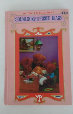 Vintage 1971 Goldilocks and the Three Bears 3D Hardcover Book – My Tiny 3D Book  — 第 1/4 张图片
