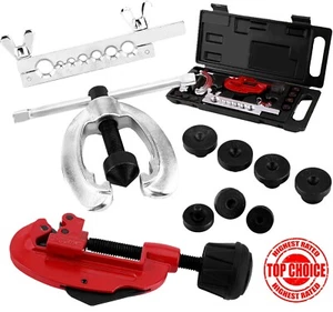 Kit de herramientas para quemar tuberías 10 piezas cortador de tubos de reparación de combustible y frenos llamaradas dobles individuales - Imagen 1 de 14