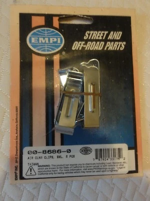 EMPI 8686 RECTANGULAR FILTRO DE AIRE CLIPS 1 3/4" x6 WEBER DELLORTO HPMX BUGGY GHIA Foto 1 de 2