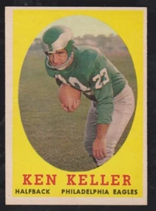 1958 TOPPS FOOTBALL #108 KEN KELLER NM **** FREE SHIPPING **** - Picture 1 of 1