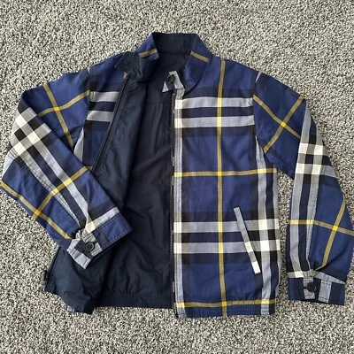Chaqueta cortavientos auténtica Burberry niño 9-10 años abrigo lluvia reversible juvenil Foto 1 de 4