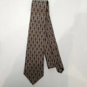 Cambridge Classics Men's Tie Multicolor Geometric 100% Imported Silk 4" Wide - Picture 1 of 9