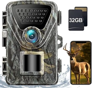 🔥2.7K 28MP Trail Camera, Hunting Game Camera with No Glow 850nm Night Vision🔥 - Picture 1 of 4