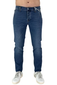 PANTALONE JEANS UOMO ROY ROGERS ELIAS P23RRU006D4812195 BLU ORIGINALE PE 2023 - Picture 1 of 4